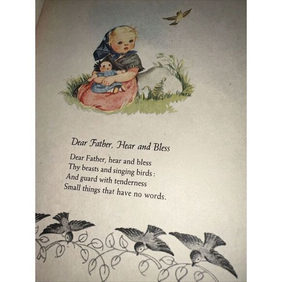 Prayers For Children A Little Golden Book Hardcover 1942 Rachel Taft Dixon - Picture 5 of 9